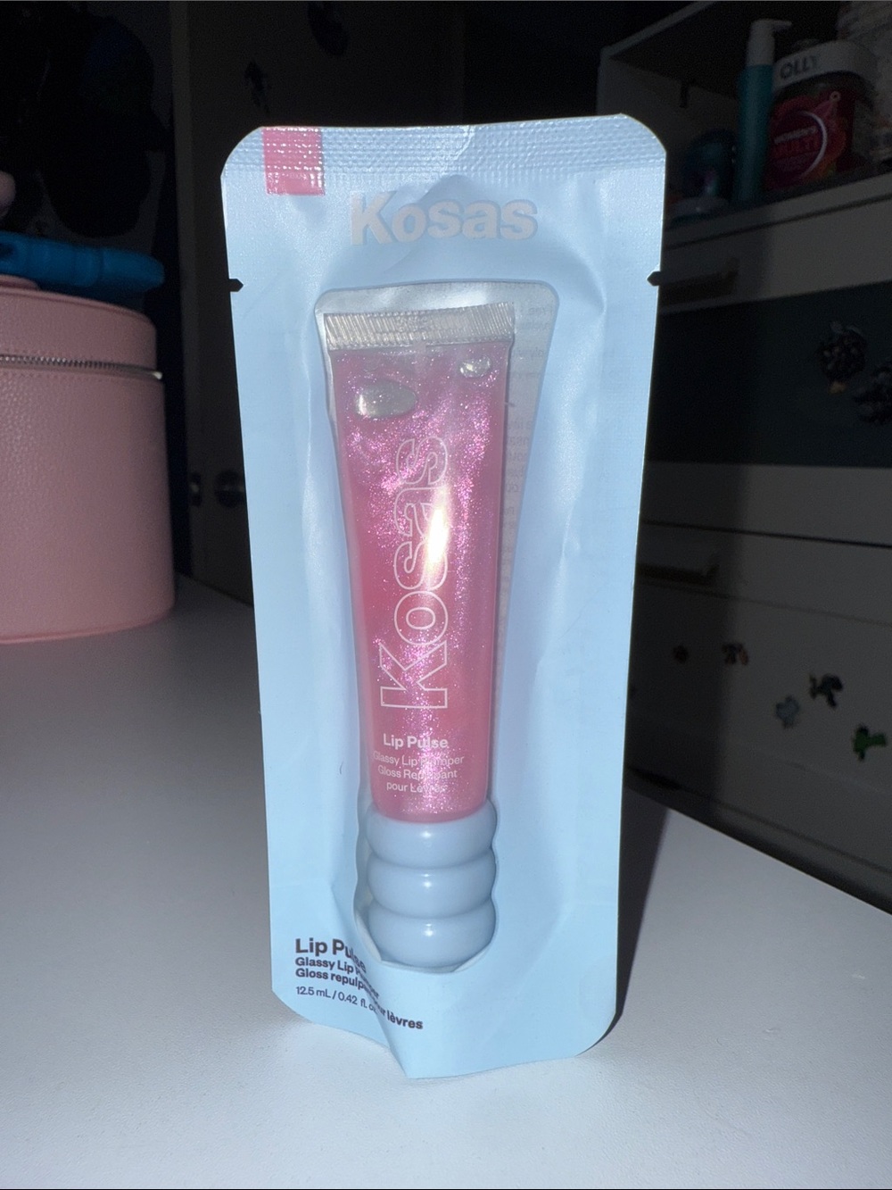 Kosas Lip Pulse Gloss — Aura flare